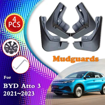 для BYD Atto 3 Atto3 Yuan Plus EV 2021 2022 2023 Автомобильный Брызговик Защитное Покрытие Крыла Брызговик Брызговики Аксессуары Для Укладки