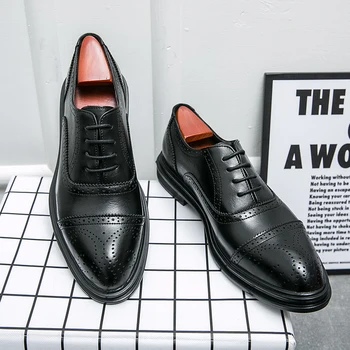 Новая Весенне-осенняя Мужская Повседневная обувь, Модные Дышащие Мужские Оксфорды На шнуровке, Удобная Деловая Обувь Zapatillas Hombre