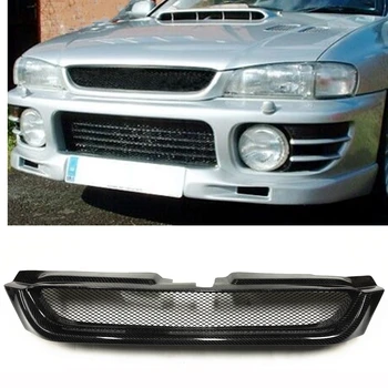 Для Subaru Impreza 6th 1997-2001 Купе/Седан/Универсал Outback Sport/2.5RS/WRX/STI Углеродное волокно/Сетка из стекловолокна Передняя Решетка Гриль