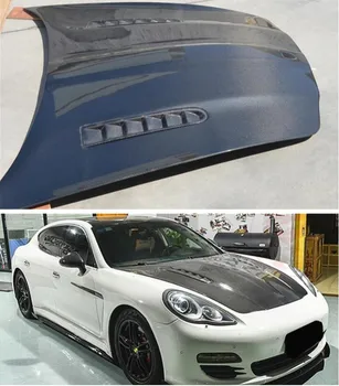 Передний бампер из углеродного волокна, Капот двигателя, Вентиляционная крышка для Porsche Panamera 970 2010 2011 2012 2013 2014 2015 2016