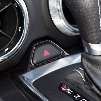 Для Chevrolet Camaro 2017 2018 2019 Внутренняя отделка из углеродного волокна, кнопка аварийного включения света, Декор, накладка, наклейка, аксессуары для автомобиля