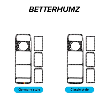 BETTERHUMZ Углеродное Волокно Для Mercedes Benz W176 W204 W212 C Class Наклейка На Панель Управления Стеклами Автомобиля Внутренняя Отделка Автомобильные Аксессуары