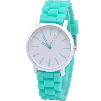 Новые простые женские кварцевые часы, повседневные модные часы с силиконовым ремешком, ультратонкие наручные часы Geneva Jelly, подарочные часы, прямая поставка