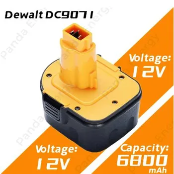 6800 мАч DC9071 Сменный аккумулятор для Dewalt 12V battery DE9074 DE9071 de9075 DE9501 DW9072 DE9071 152250-27 397745-01
