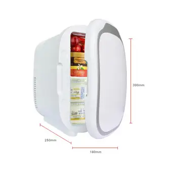 Холодильник с морозильной камерой 12 В, обогреватель, 6-литровый автомобильный мини-холодильник с морозильной камерой, Электрический холодильник, Портативный холодильник-морозильник для путешествий