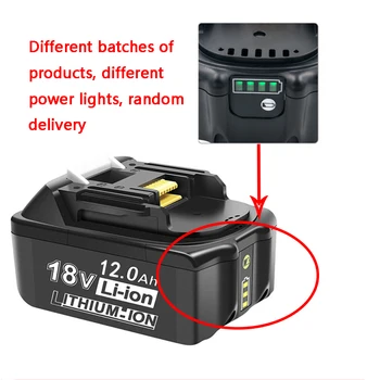Новинка для 18V Makita Battery 12000mAh Аккумуляторная Батарея Для Электроинструментов со Светодиодной Литий-ионной Заменой LXT BL1860B BL1860 BL1850