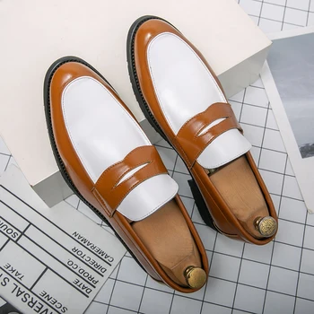 2022 Брендовые Мужские Модельные туфли в стиле ретро с перфорацией типа 
