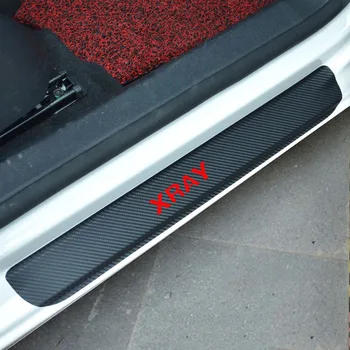 Для LADA XRAY Виниловая наклейка из углеродного волокна, защита двери автомобиля от царапин, защита порога от скольжения, передняя потертость, стайлинг автомобиля