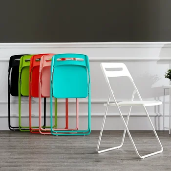 Обеденные стулья для гостиной Прозрачный Складной дизайн Акриловые Обеденные стулья Переносная Уличная мебель для спальни Silla De Comedor