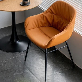 Скандинавские Эргономичные обеденные стулья Письменный стол Современные Индивидуальные обеденные стулья для геймеров на открытом воздухе Офисный шезлонг Мебель DX50CY