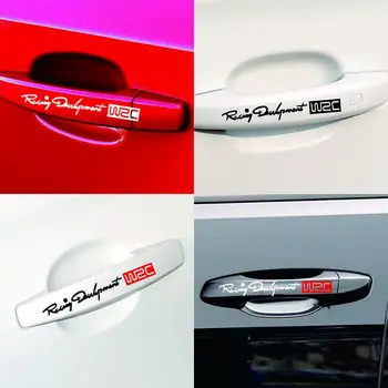 Наклейка Декор Самоклеящаяся 4шт Дверная ручка Простой в использовании автомобильный руль для Toyota аксессуары для автомобиля