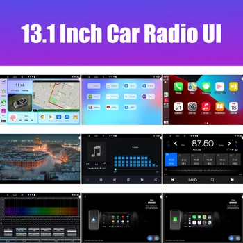 13,1-дюймовый Автомобильный Радиоприемник Для Mitsubishi Outlander 2012-19 Автомобильный DVD GPS Навигация Стерео Carplay 2 Din Центральный Мультимедийный Android Auto
