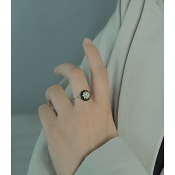 Кольца с цветочным узором AAA из стерлингового серебра 925 пробы, женские свадебные украшения, панк-дизайнер, Клубная коктейльная вечеринка, Япония