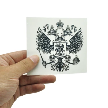 Наклейка с гербом России Автомобильные наклейки из никелевого металла, отличительные знаки с эмблемой Орла Российской Федерации для стайлинга автомобилей