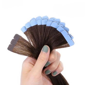 Синяя кружевная поддерживающая лента спереди для парика, лента для парика, двусторонняя лента для наращивания волос