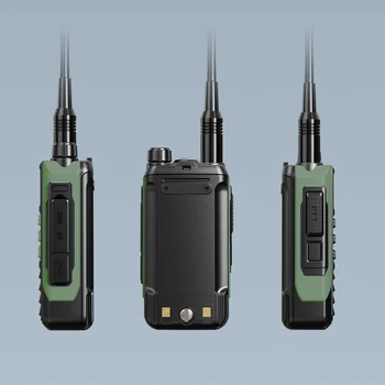 UV16 Plus BaoFeng Walkie Talkie 10 Вт UV16 Двухстороннее Радио Высокой Мощности Водонепроницаемое FM-радио USB Type C Зарядное Устройство VHF /UHF Dual Band